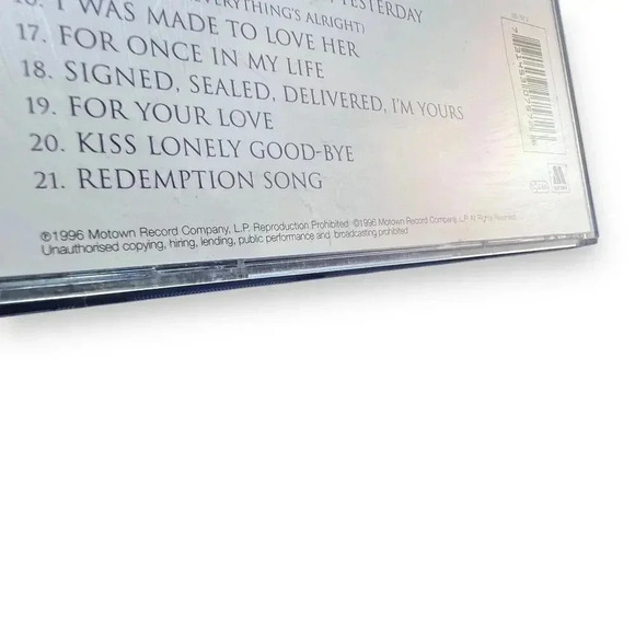 Music CD Stevie Wonder  Song Review A Greatest Hits Collection 1996 Motown Rec - Picture 4 of 5